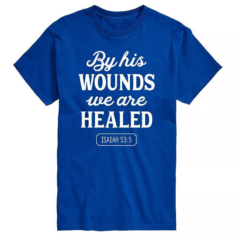 Big & Tall By His Wounds Isaiah Graphic Tee, Mens Product Image