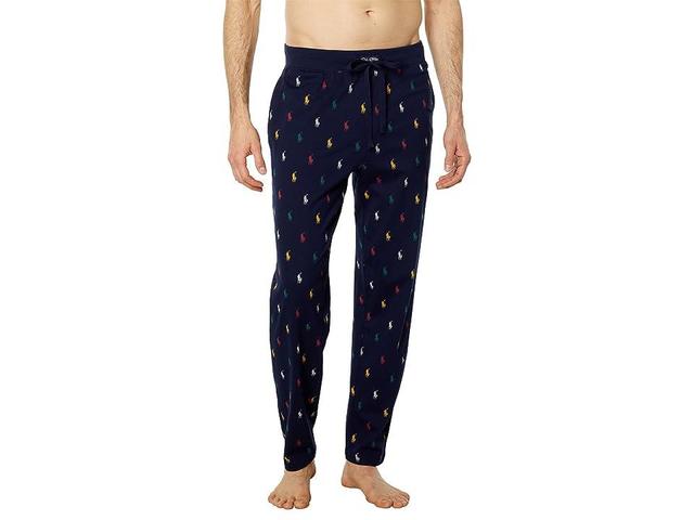 Polo Ralph Lauren Rib Waistband Knit PJ Pants (Cruise Navy/Kelly Green/RL2000 Red/Slicker Yellow/White) Men's Pajama Product Image