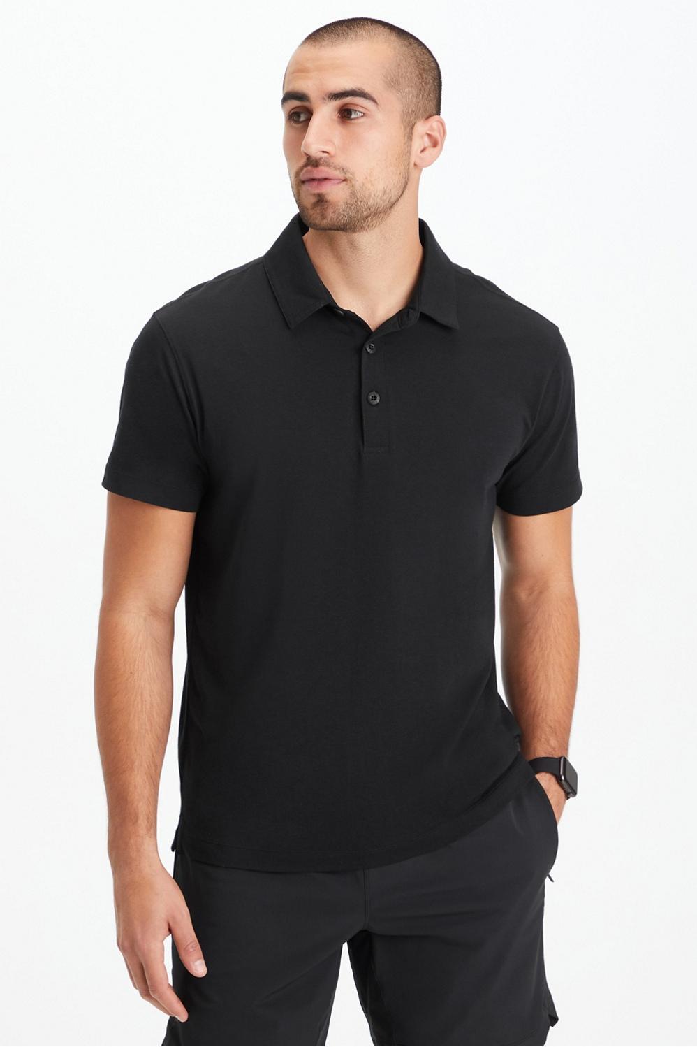 Fabletics Men The 24-7 Polo male black Size S Product Image