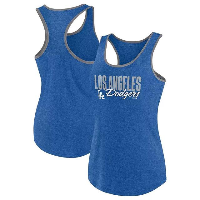 Womens Profile Royal Los Angeles Dodgers Plus Size Racerback Tank Top Product Image