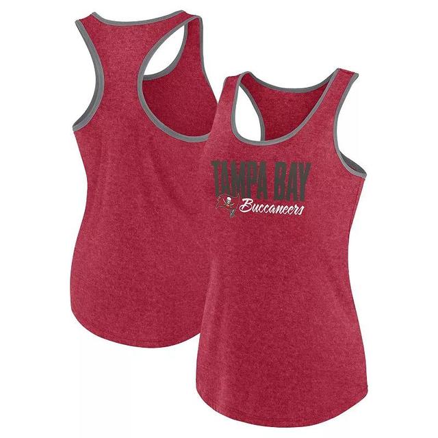 Womens Fanatics Heather Tampa Bay Buccaneers Fuel Racerback Tank Top Product Image