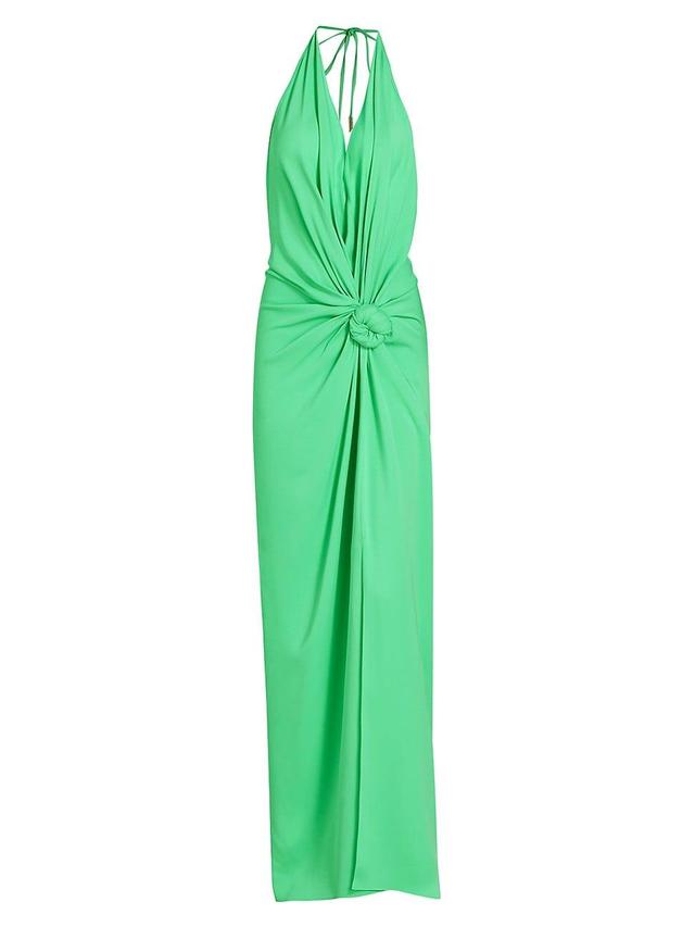 Womens Jazmin Knotted Halter Maxi Dress Product Image