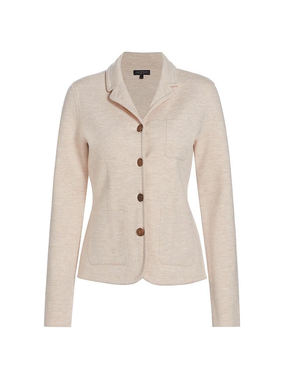 rag & bone Abigail Merino Wool Blend Blazer Product Image