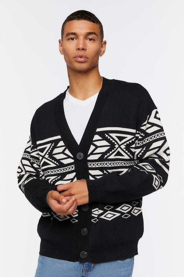 Geo Print Cardigan Sweater | Forever 21 Product Image