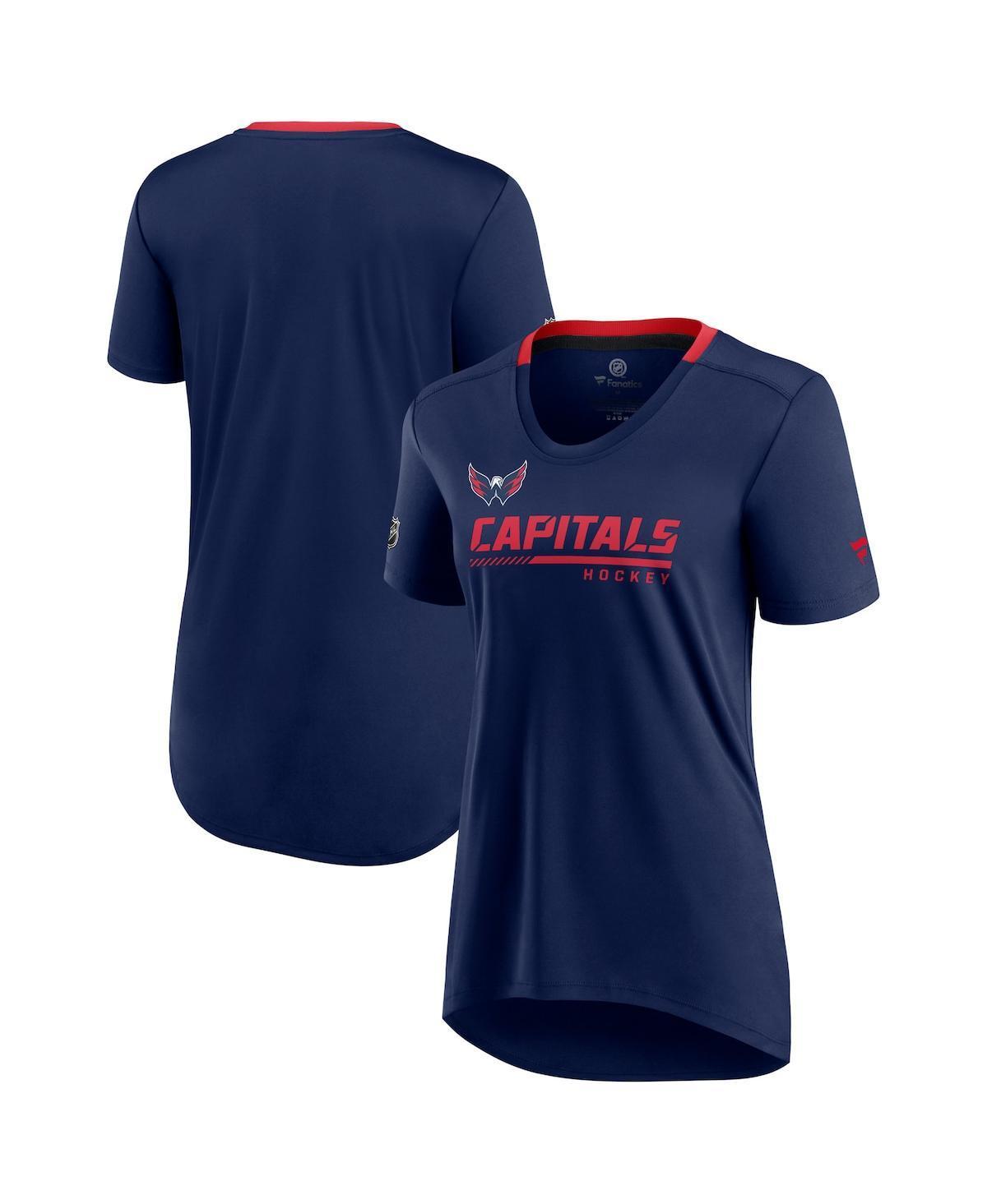 Womens Fanatics Branded Washington Capitals Authentic Pro Locker Room T-Shirt Blue Product Image