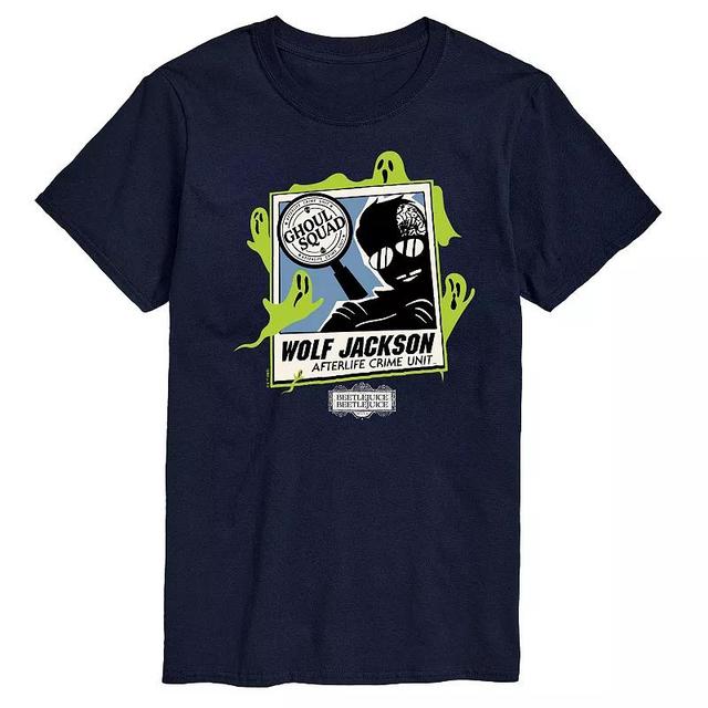 Mens Beetlejuice 2 Wolf Jackson Graphic Tee Blue Product Image