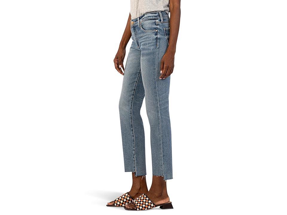 KUT from the Kloth Reese Ankle Straight Leg W/ Raw Step Hem In Operated (Operated) Women's Jeans Product Image