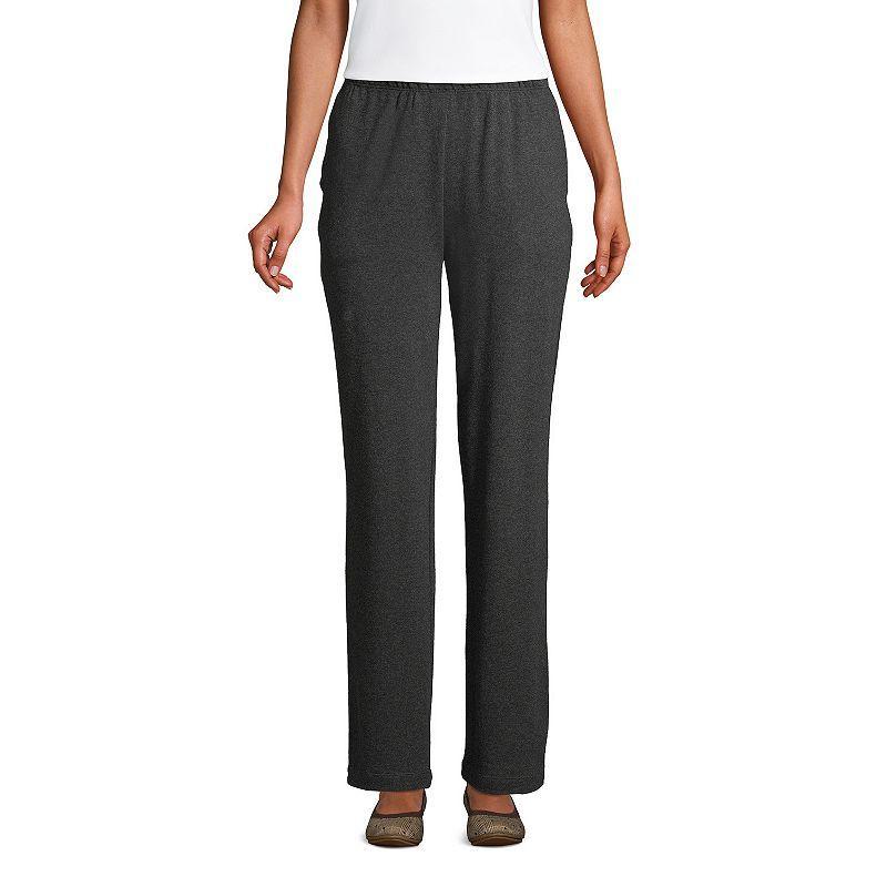 Womens Lands End Sport Knit High Waist Pants Product Image