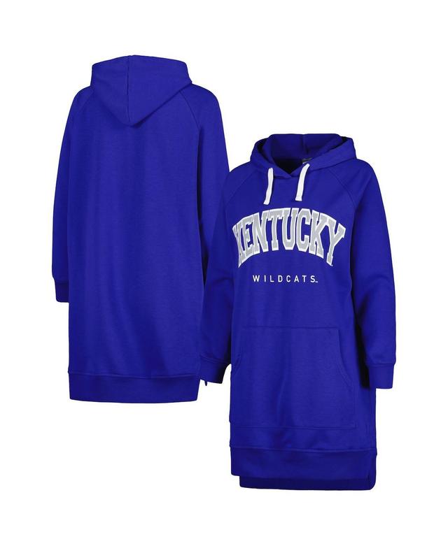 Womens Gameday Couture Royal Kentucky Wildcats Take a Knee Raglan Hooded Sweatshirt Dress Product Image