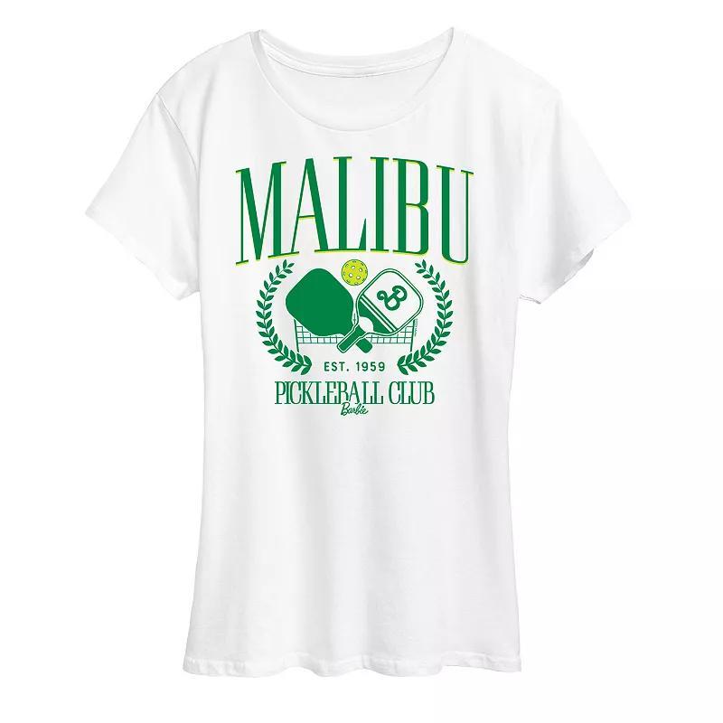 Womens Barbie Malibu Pickleball Graphic Tee Product Image