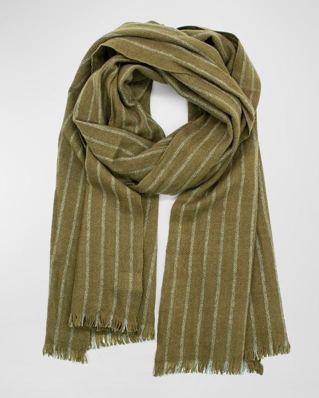 Mens Cashmere Pashmina Stripe Scarf Product Image