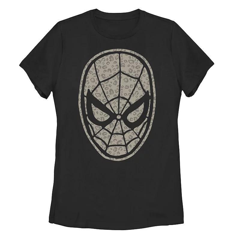 Juniors Marvel Spider-Man Leopard Fill Tee, Girls Product Image