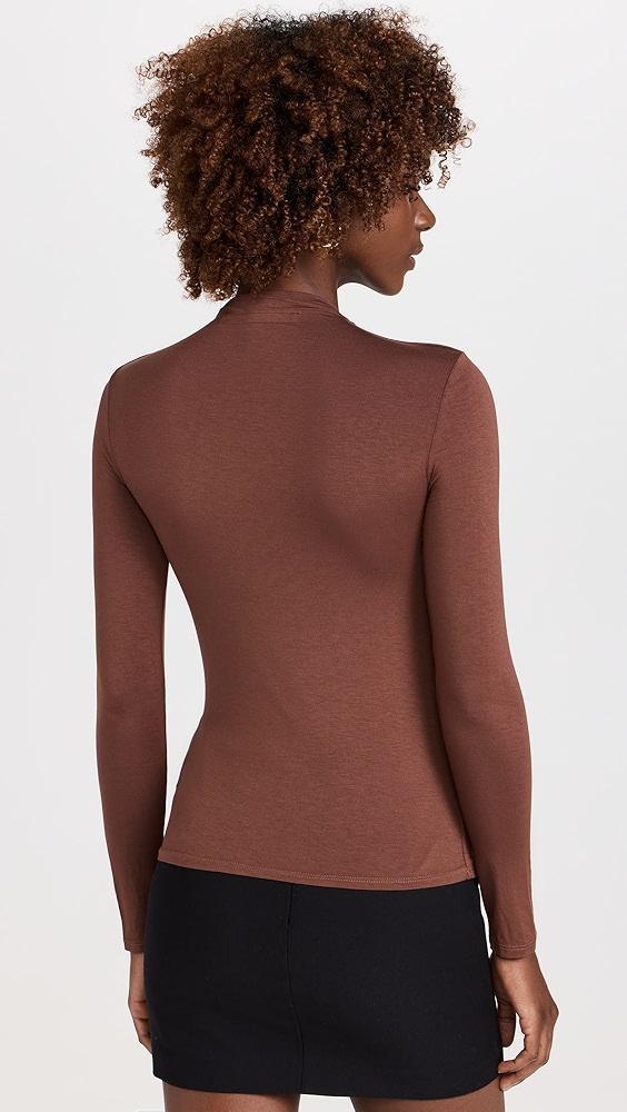 Enza Costa Long Sleeve Twist Top | Shopbop Product Image