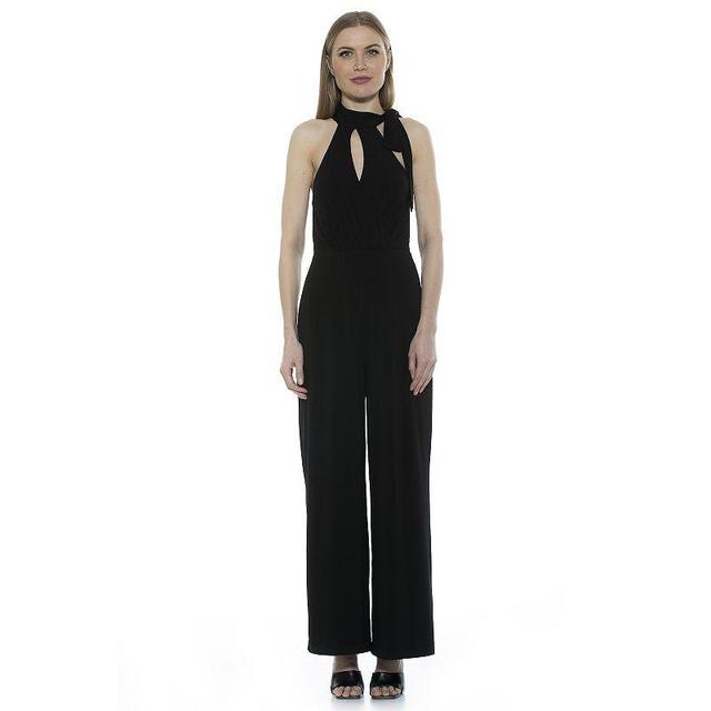 Womens ALEXIA ADMOR Wide-Leg Halter Jumpsuit Product Image