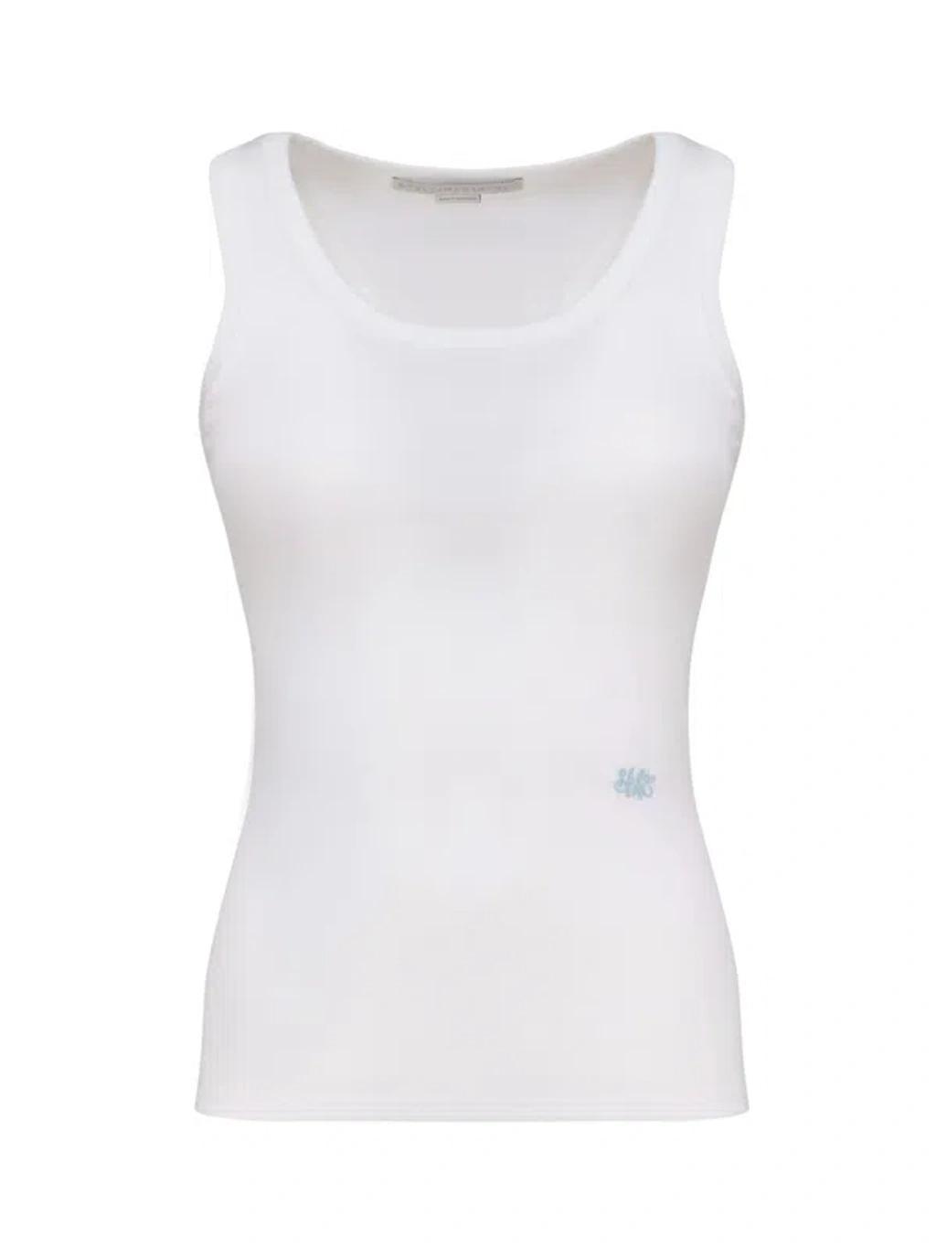 Logo-embroidered Tank Top In White product image