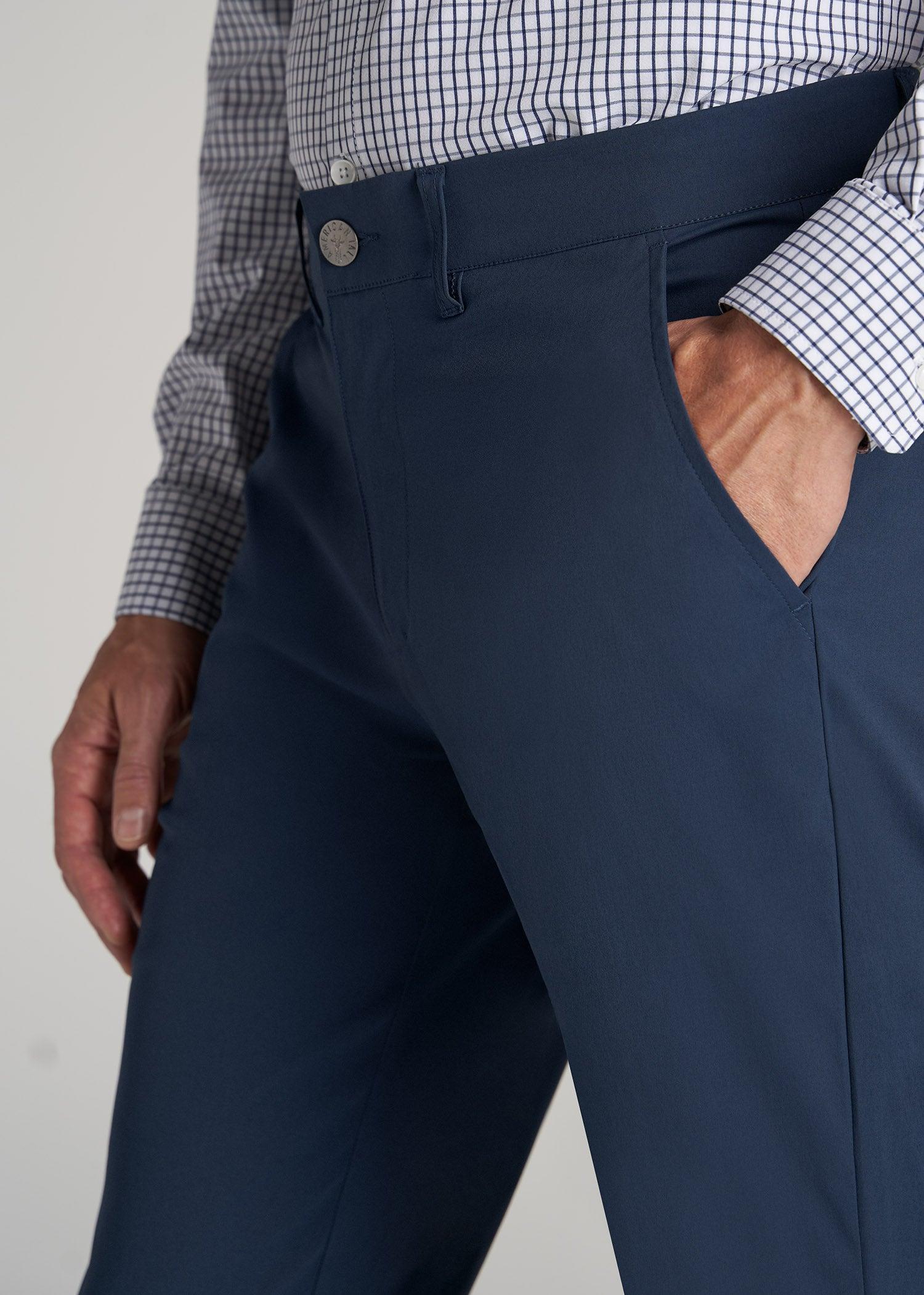 TAPERED FIT Traveler Chino Pants for Tall Men in Marine Navy Product Image