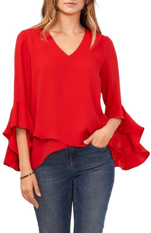 Vince Camuto Flutter Sleeve Tunic Product Image