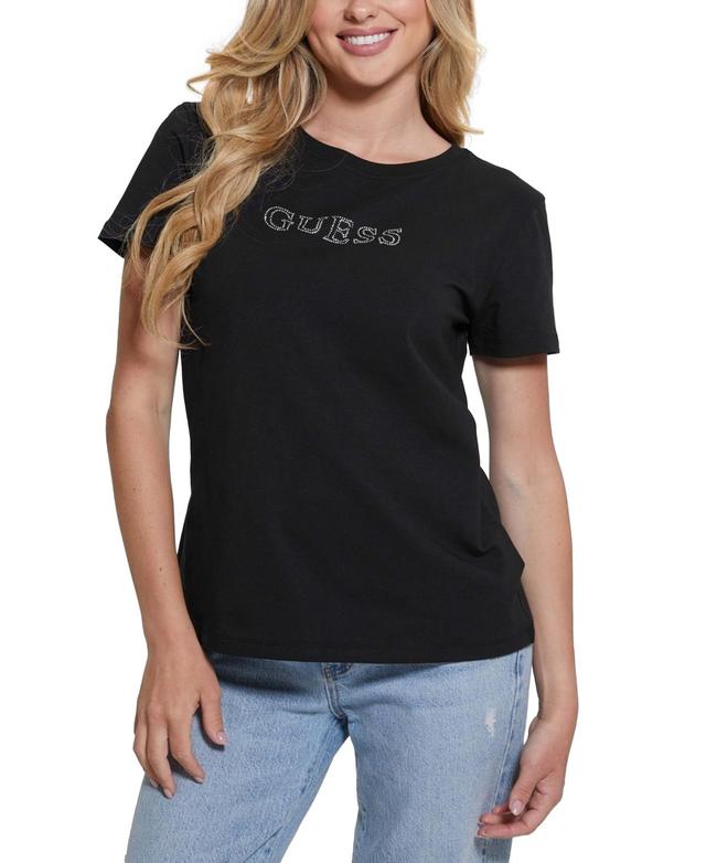 Guess Womens Briana-Short Sleeve Logo T-Shirt Product Image