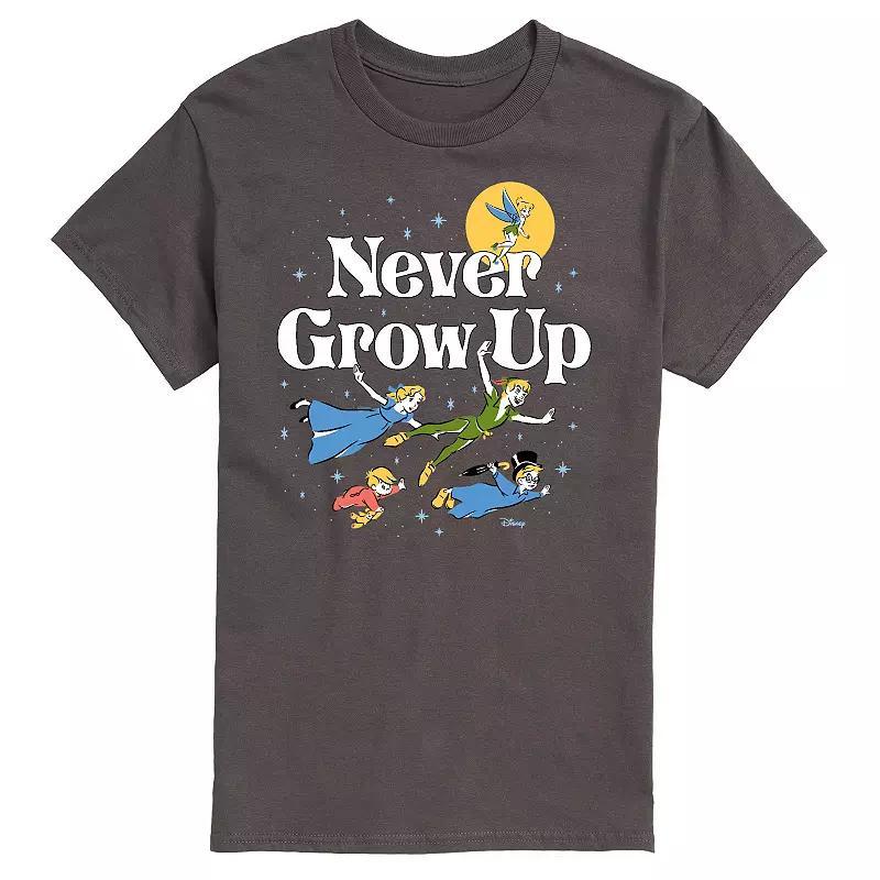 Disneys Peter Pan Mens Never Grow Up Graphic Tee Product Image