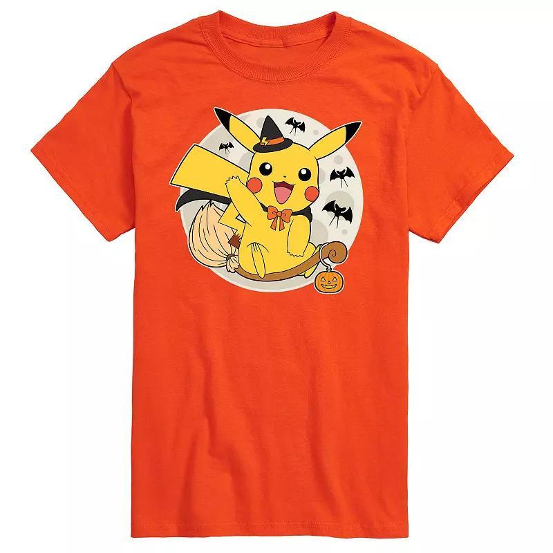 Mens Pokemon Pikachu Moon Witch Graphic Tee Product Image