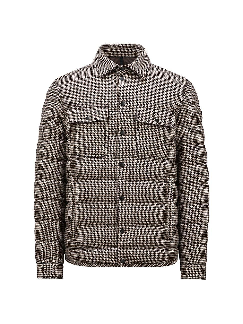 Mens Gasserhof Quilted Houndstooth Overshirt Product Image