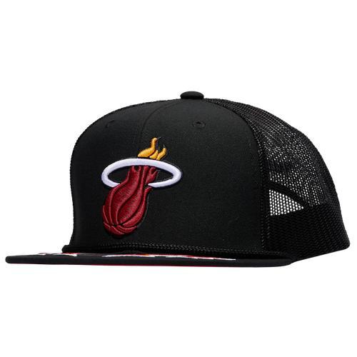 Mitchell & Ness Mens Miami Heat Mitchell & Ness Heat Recharge Trucker Hat - Mens Product Image