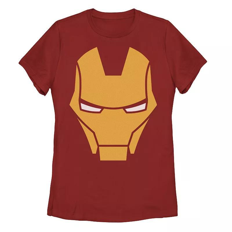 Juniors Marvel Avengers Iron Man Big Face Tee, Girls Product Image