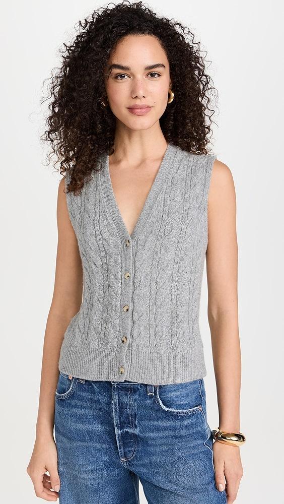 Vince Cable Button Vest | Shopbop Product Image