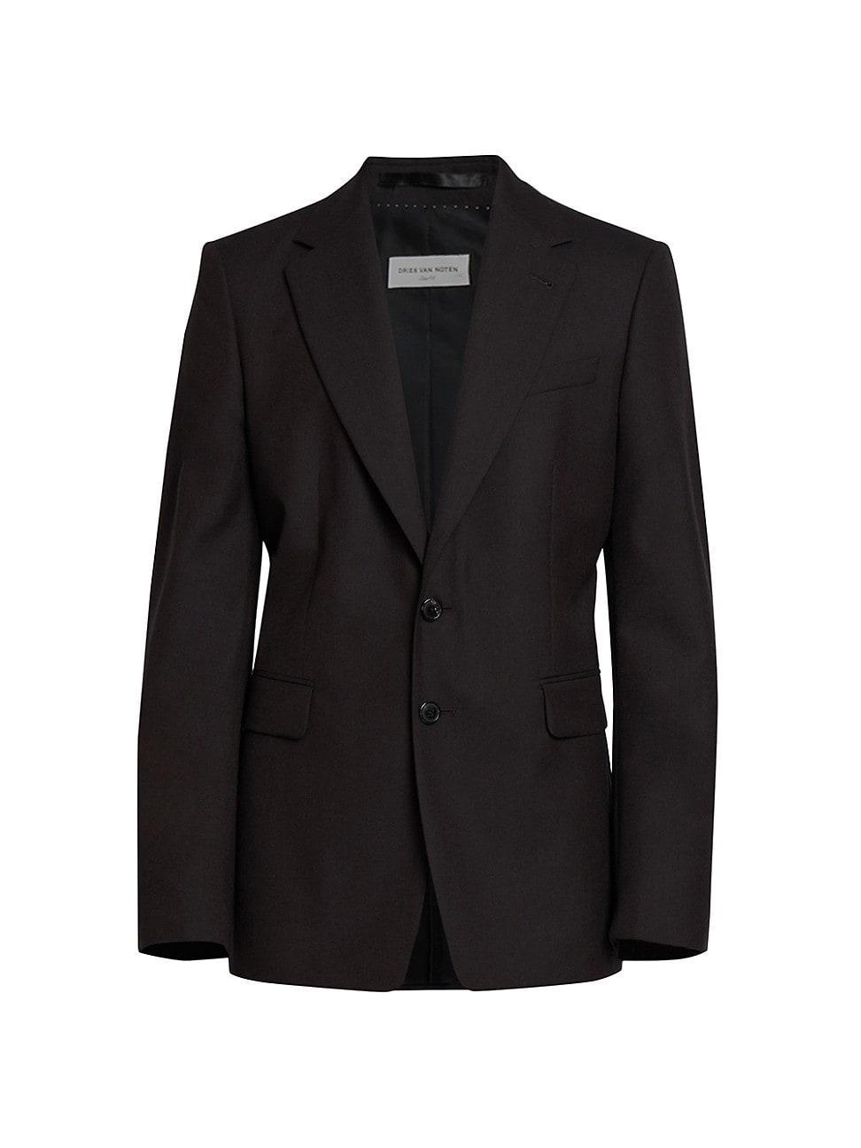 Mens Blaine Wool Single-Breasted Jacket Product Image