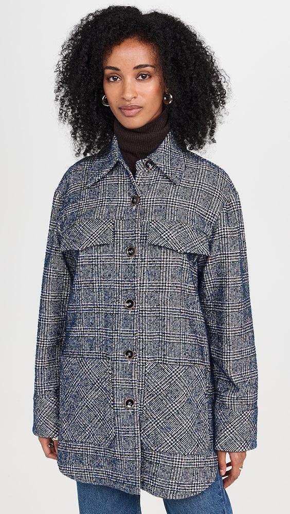 Rodebjer Avril Boucle Check Jacket | Shopbop Product Image