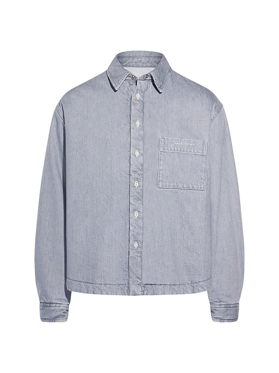 Mens Boulanger Denim Button-Front Shirt Product Image