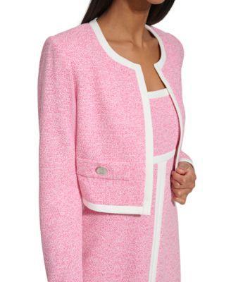 Women's Slub-Knit Jacquard Jacket  Product Image