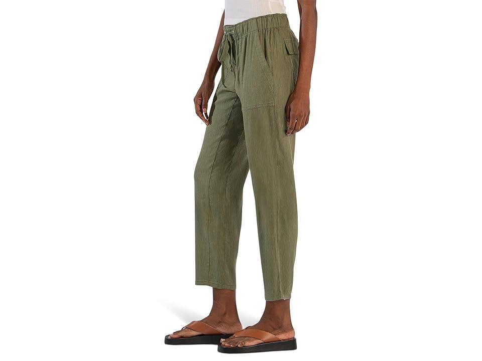 KUT from the Kloth Rosalie - Drawstring Pants With Porkchop Pockets (Fern) Women's Dress Pants Product Image