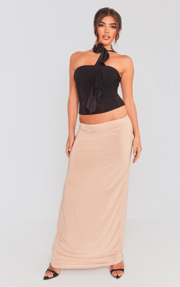 Stone Soft Touch Low Rise Drapy Maxi Skirt product image