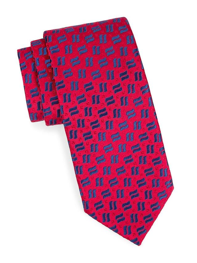 Mens Neat Multi-Stripe Silk Tie Product Image