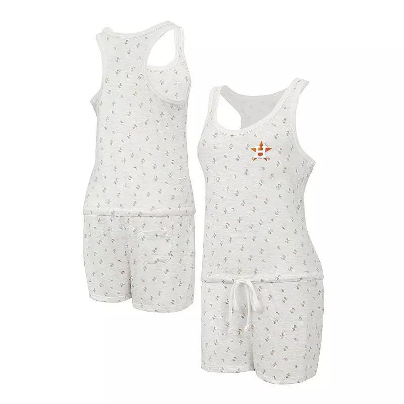 Womens Concepts Sport Cream Houston Astros Gardner Hacci Knit Romper Product Image