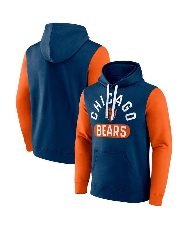 Mens Fanatics Navy Chicago Bears Extra Point Pullover Hoodie Product Image