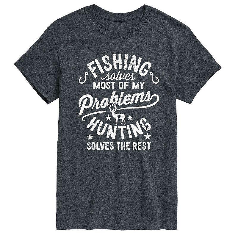 Big & Tall Fishing Solves Tee, Mens Product Image