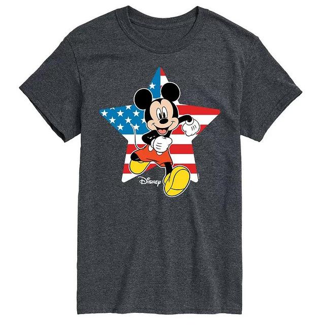 Disneys Mickey Mouse Mens USA Flag Graphic Tee Product Image