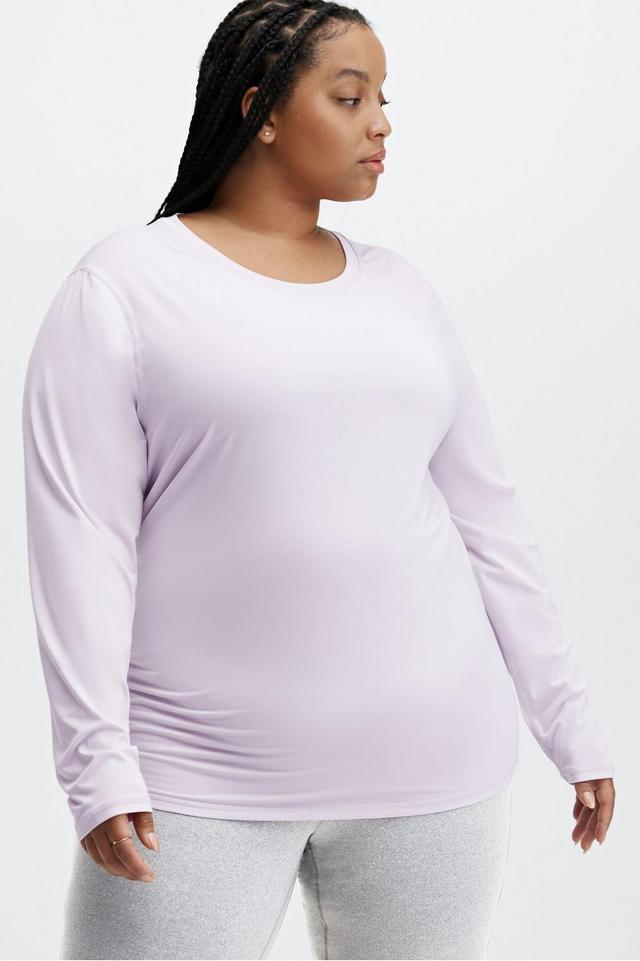 Fabletics Phoenix Lite Long-Sleeve Top Womens purple Size XXS Product Image