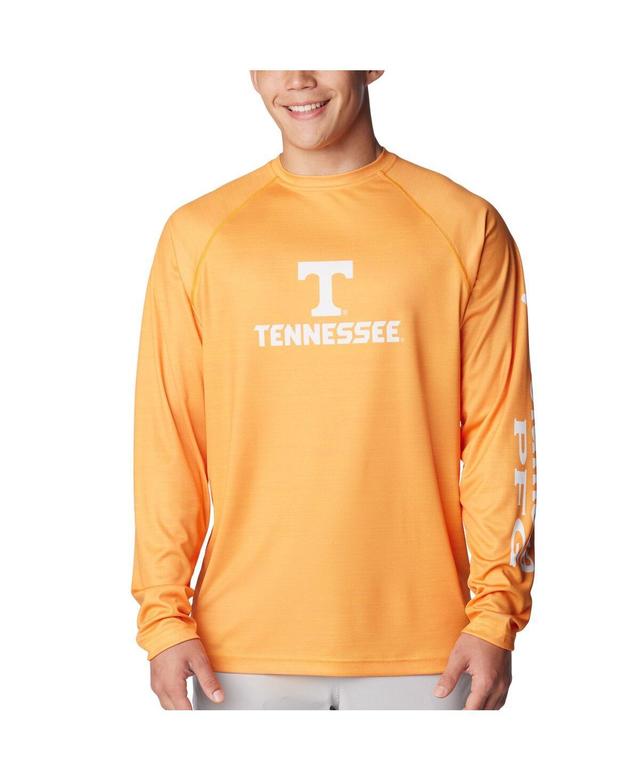 Columbia Men's Collegiate PFG Terminal Tackle Heather Long Sleeve Shirt - Tennessee- Product Image