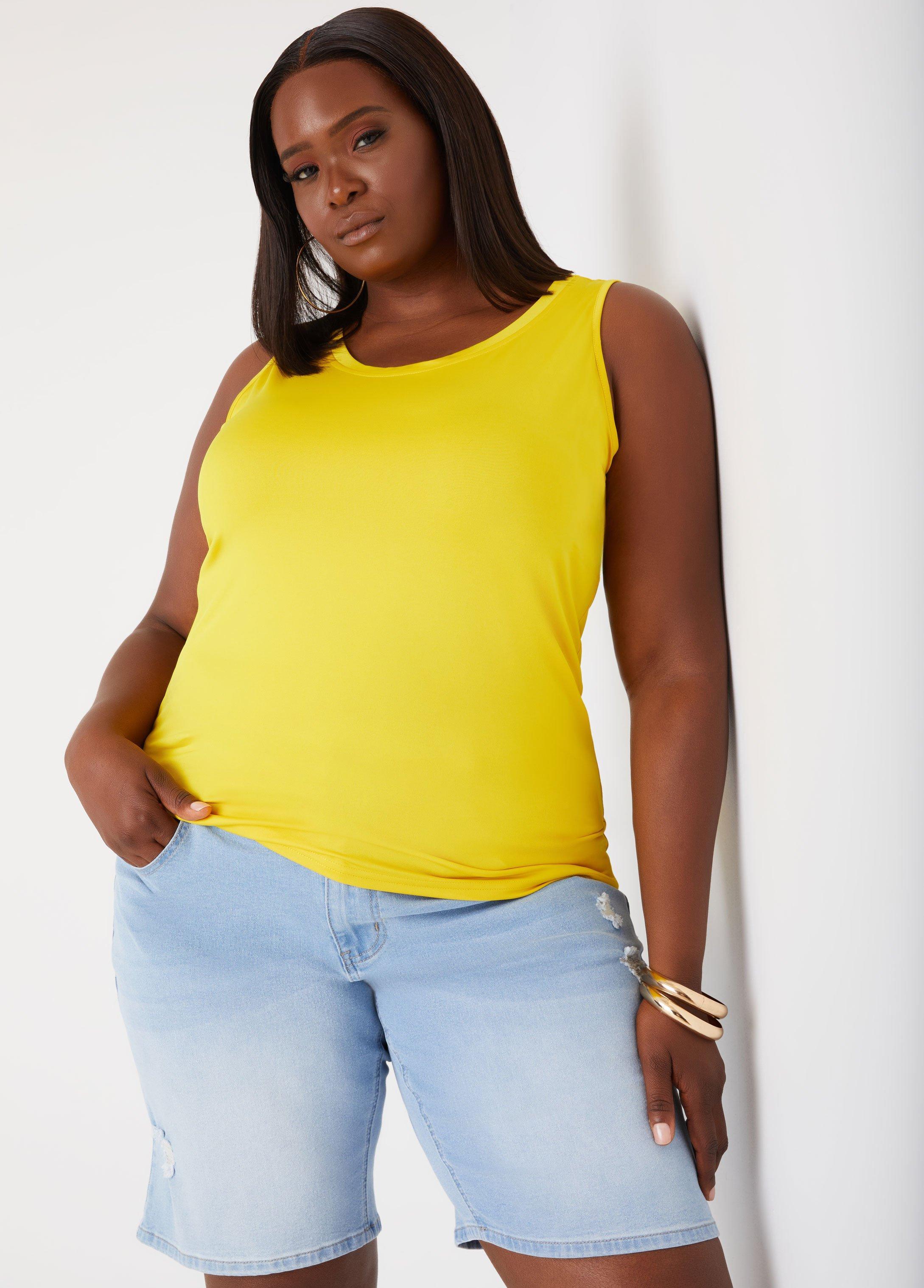 Plus Size The Easy Basic Tank Ashley Stewart Product Image