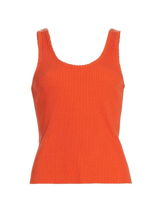 Womens Fitted Rib-Knit Tank Product Image