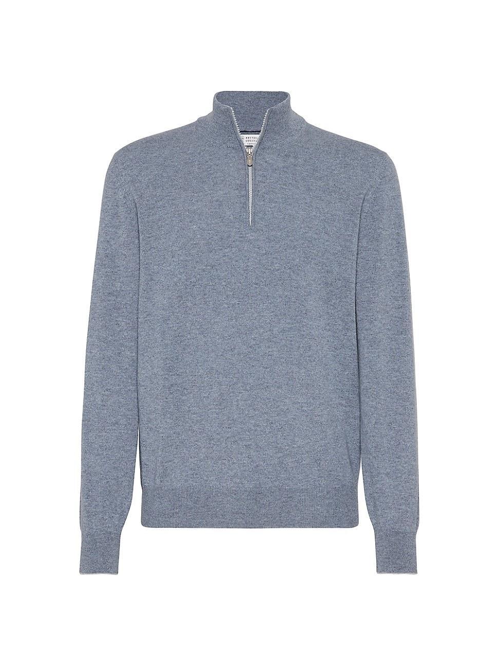 Men's Cashmere Quarter-Zip Sweater Product Image