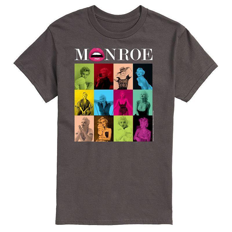 Mens Marilyn Monroe Photo Grid Tee Grey Product Image