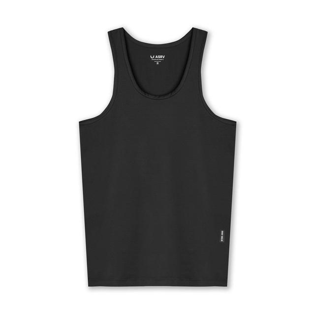 0619. Nano-Mesh Slim Fit Tank Top - Black Product Image