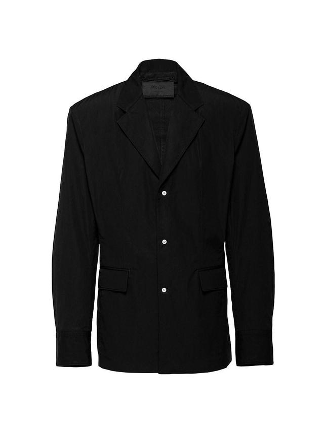 Mens Single-Breasted Cotton Jacket Product Image