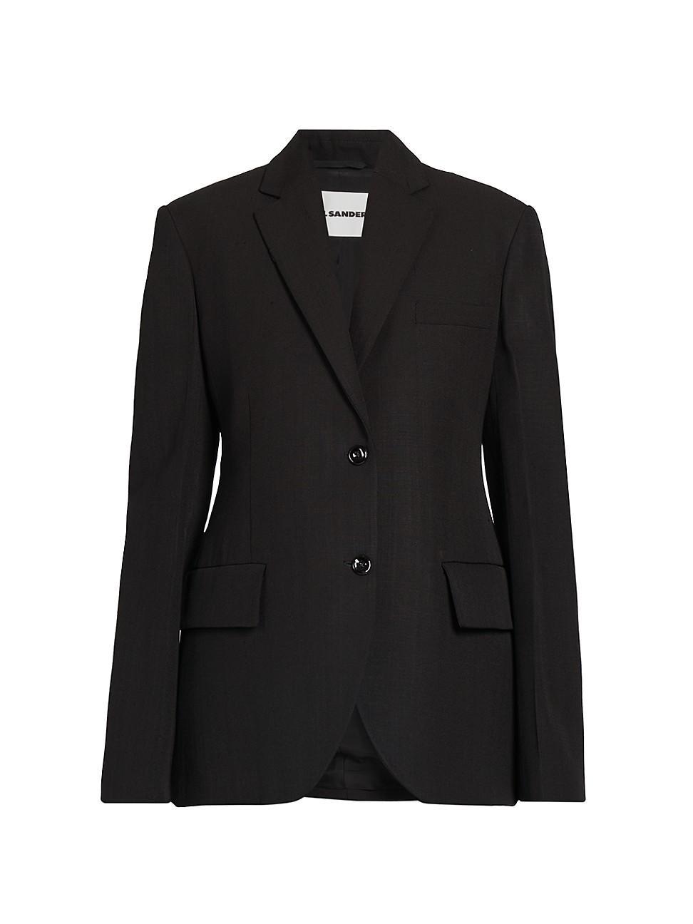 Womens Fluid Two-Button Blazer Product Image