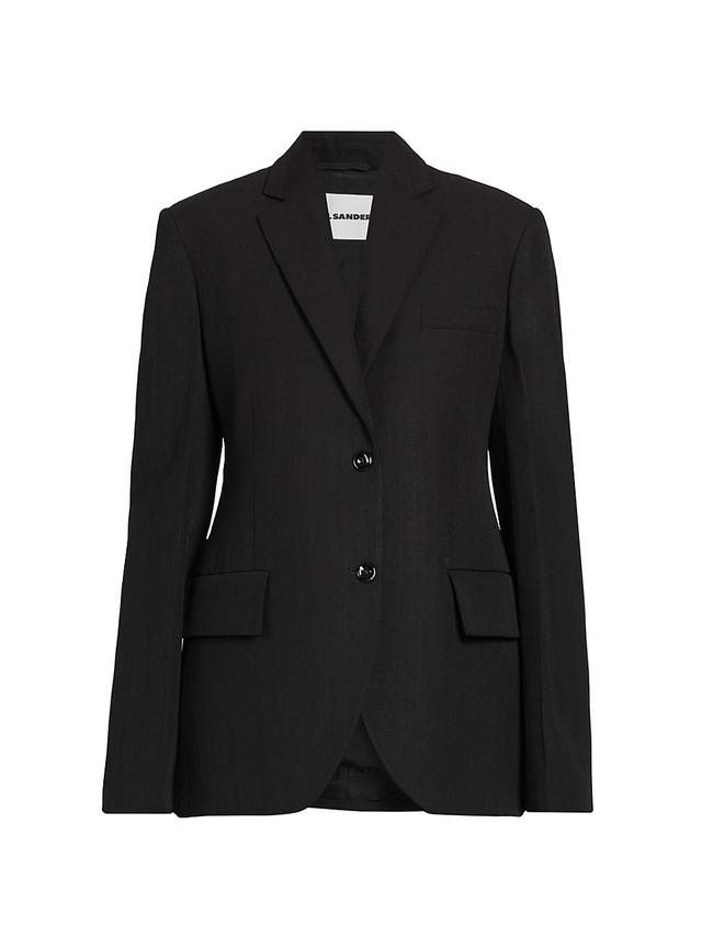 Womens Fluid Two-Button Blazer Product Image