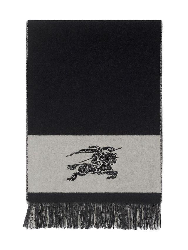 Men's Cashmere Football Logo Scarf Product Image